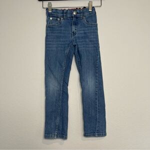 Levi's 511 Boys Size 6 Classic Blue Denim Jeans Distressed Medium Wash
